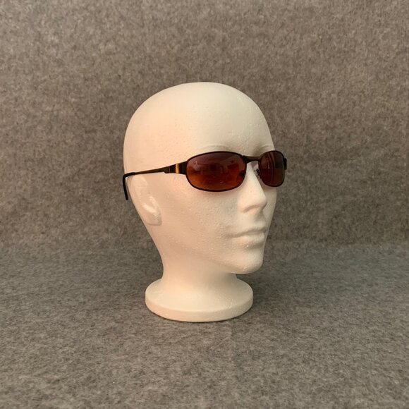 Vintage Armani 92447DR Antique Gold Metal Flex Temple Sunglasses Italy Design - Picture 3 of 13